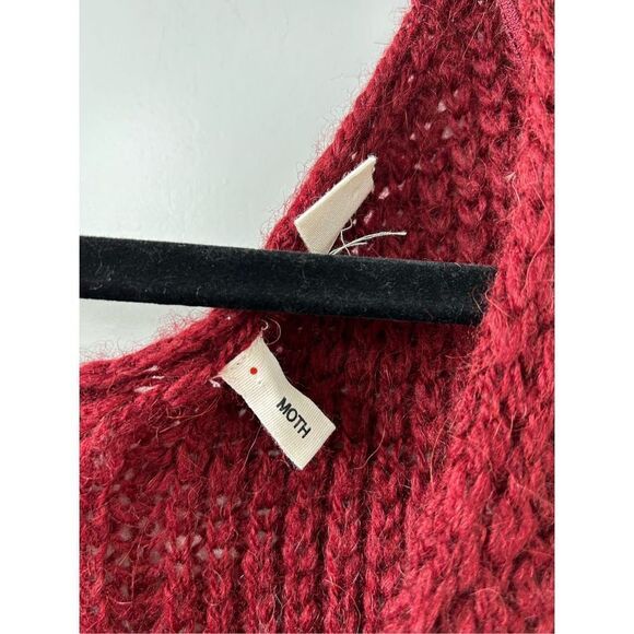 Anthropologie Moth Tunic Sweater Knitted Alpaca Wool Blend Women's Size S/P - Picture 5 of 7